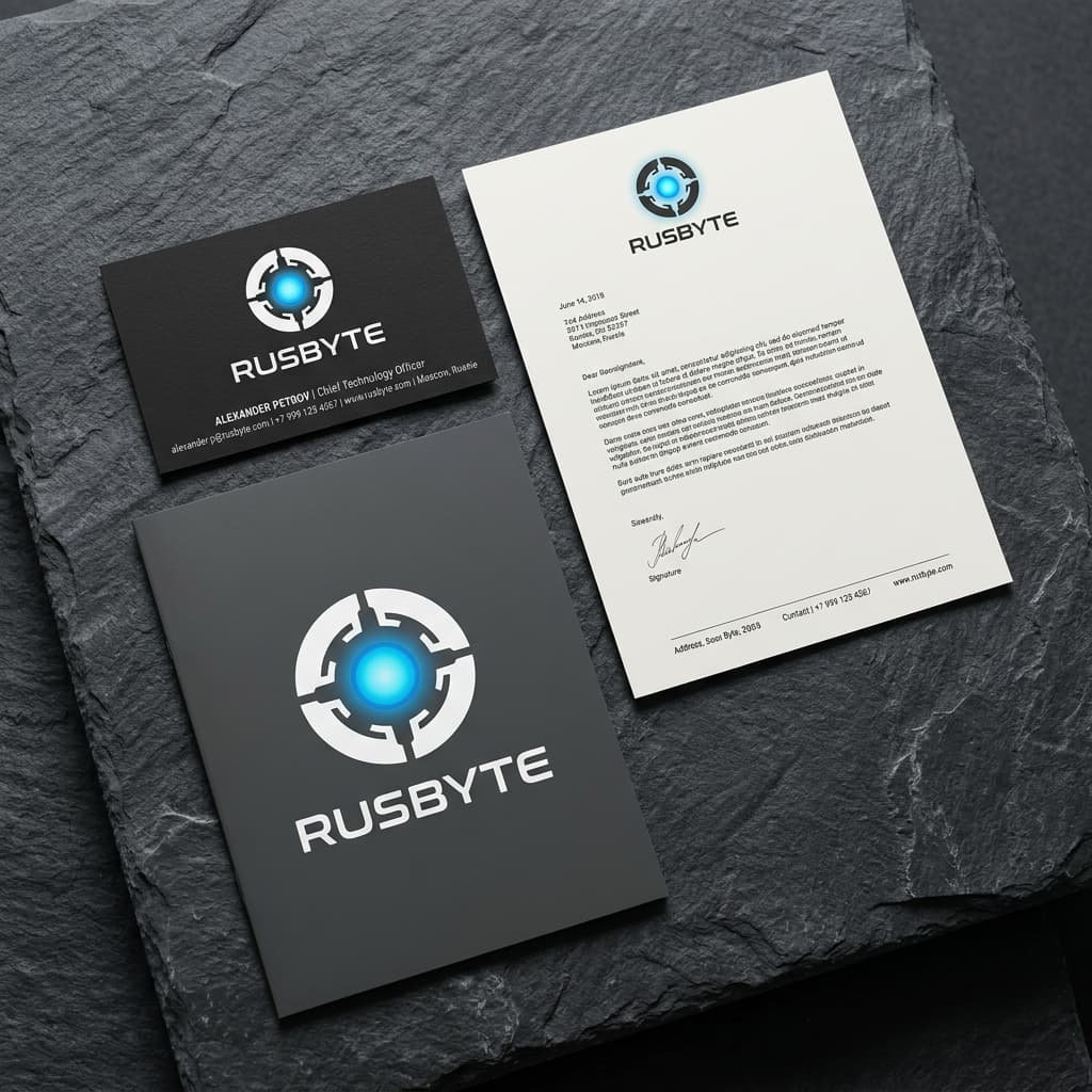 Rusbyte Business Card Mockup